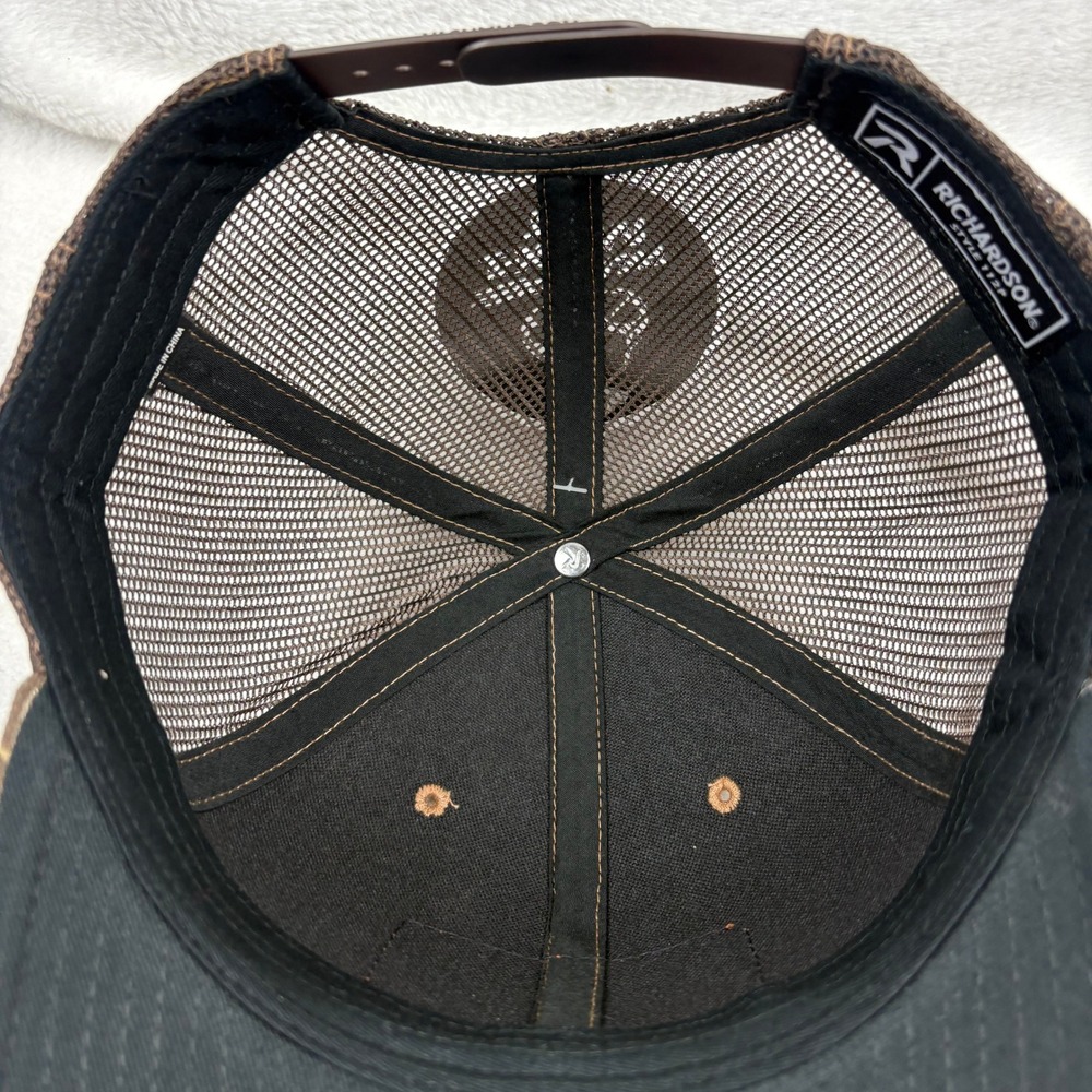 Richardson 112 Trucker Hat Legacy Truck Sales Realtree Camo Snapback Brown NEW - Picture 8 of 11